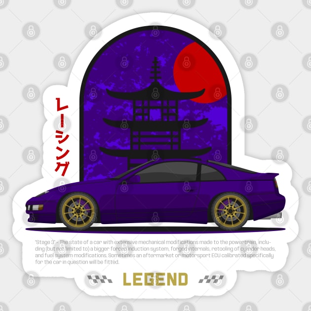 Tuner Purple 300ZX Z32 JDM Sticker by GoldenTuners